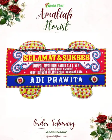 Papan Bunga Ucapan Selamat Latek