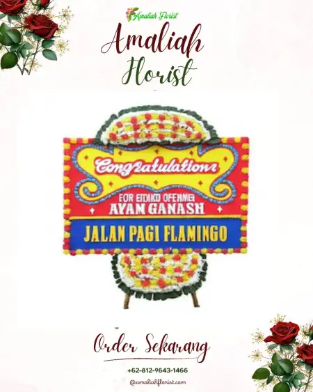 Sewa Papan Bunga Latek